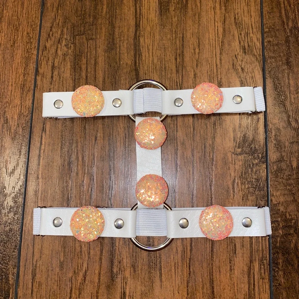 Handmade Pink Candy Leg Garter